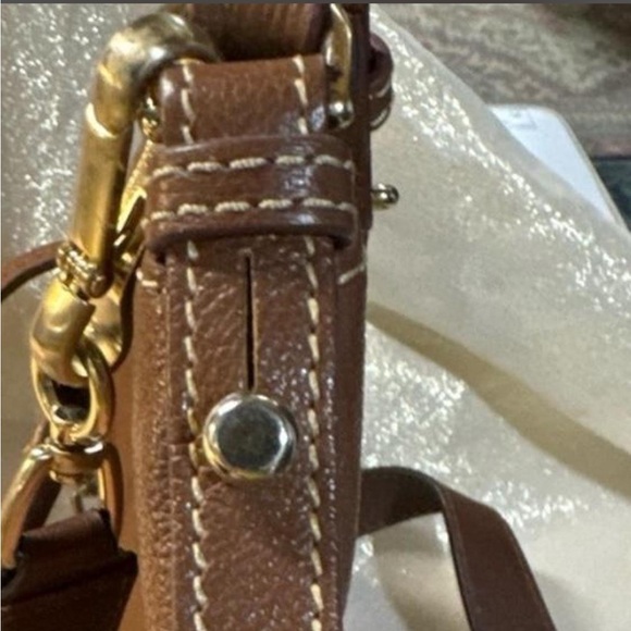 Dooney & Bourke Brown Pebbled Leather Shoulder Bag - Picture 5 of 7